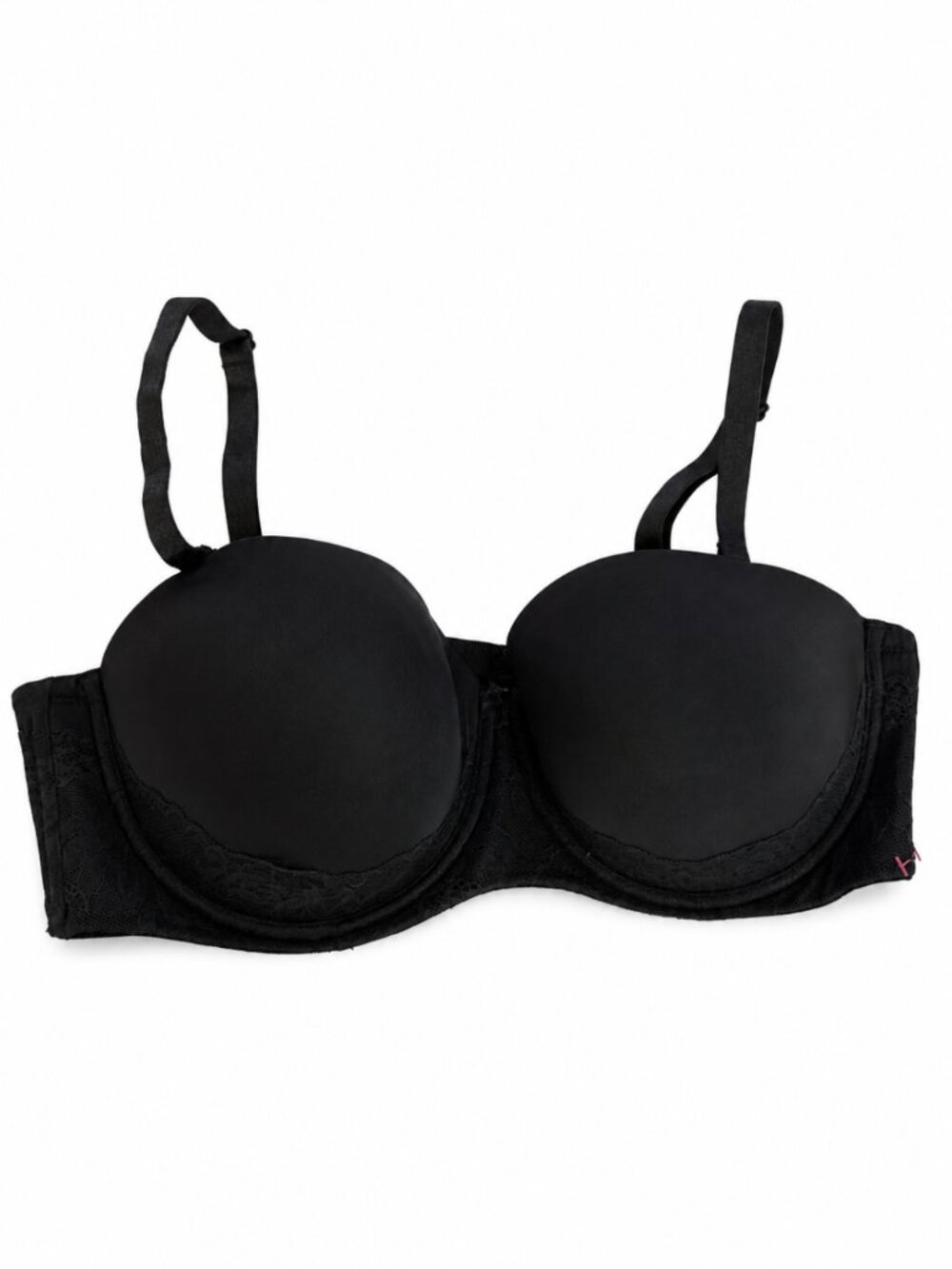 💖 2/40 Torrid Curve Black Lightly Lined Strapless Convertible Bra Size 40DD